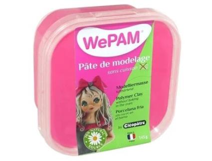 Porcelana Fria para Modelagem Wepam 145 G Wepam Marca Neon Rosa Flexível e Resistente