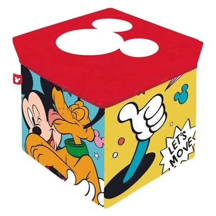 Cubo De Tela Para Almacenaje Mickey Mouse 30x30x30cm Wd15235 Arditex Arditexvolumen