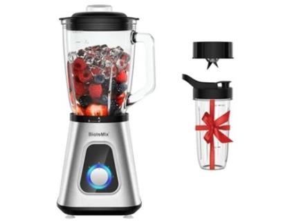 Biolomix Sf701 Liquidificador De Smoothie 1300w Com Jarro De Vidro De 1.5l 2 Configurações De Velocidade Função Pulsar