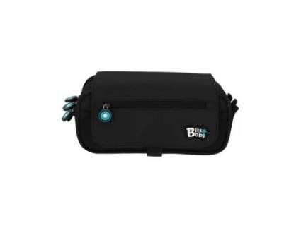 Bolsa tripla com aba Bits Amp-bobs preta 23x10x10 cm