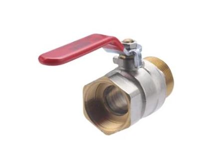 Válvula de Esfera Manípulo Passagem Total Mf 11/4 Niquelado Solto Etiquetado QUICK PLOMBERIE