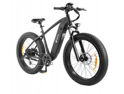 Bicicleta Elétrica DYU King750 45Km/H 750W 48V 20Ah Roda de Alumínio 26 Preta