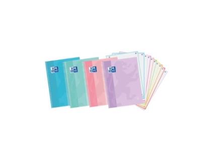 Livro Paq/5 Cuaderno Espiral Europeanbook A4 150h 90g. Cuadrícula 5x5 Touch Colores Pastel De Desconocido (espanhol)