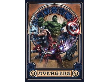 Iadx4 068 Papel De Parede Não Tecido Da Marvel Ornamento Dos Vingadores 200 X 280 Cm Komar