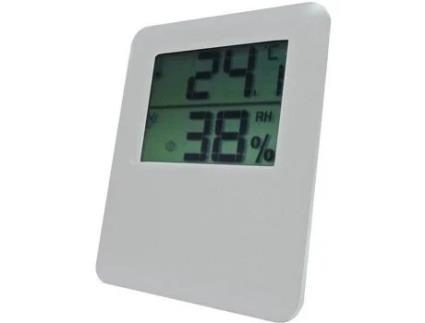 Termômetro Higrômetro Magnético Otio Branco Faixa De Temperatura 0°c / 50°c Faixa De Higrometria 20 / 95