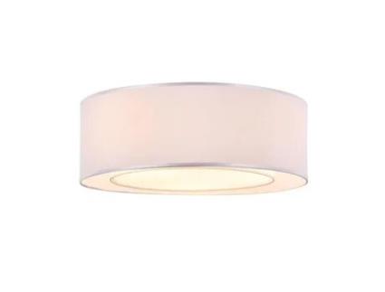 Plafonnier Maytoni, Moderno, Redondo, Em Metal Cor Cromo, Plafonnier Em Tecido Cinza, 4 Lâmpadas Excl., 60 W E27 220v Maytoni Decorative Lighting