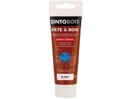 Pasta De Madeira À Base De Água Sintobois Branca 80g Secagem Rápida Uso Interno E Externo