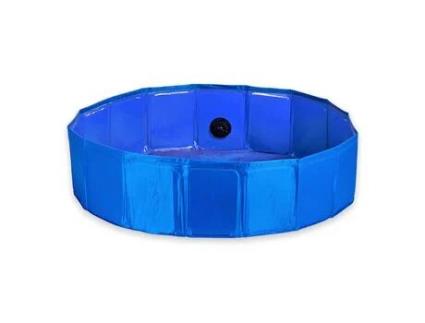 Piscina Removível para Cão Base Antiderrapante com Válvula de Drenagem 80 X 20 Cm TIENDA EURASIA