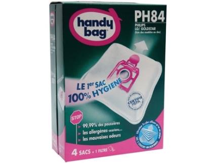Conjunto De 4 Sacos De Aspirador Não Tecido Ph84 Para Philips Handy Bag