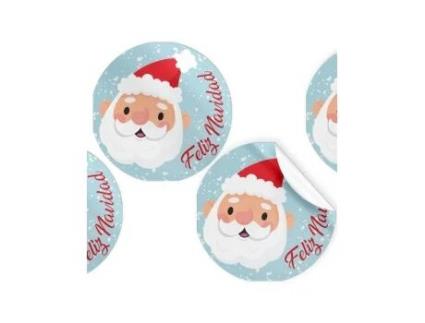 Livro Rollo 250 Etiquetas Redonda Feliz Navidad De Desconocido (espanhol)