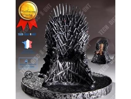 Td® Iron Throne Statue Decoração Realista Miniatura Casa Personagem Réplica Brinquedo Coleção Cadeira Espada Mesa Zentavo