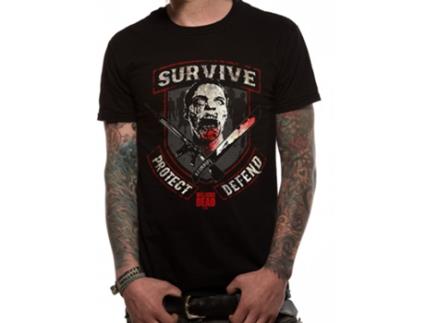 T-shirt WALKING DEAD (S - Preto)