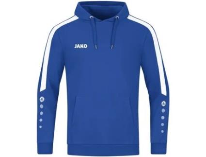 Sweatshirt de Unissexo JAKO Encapuçado Power Azul (M)