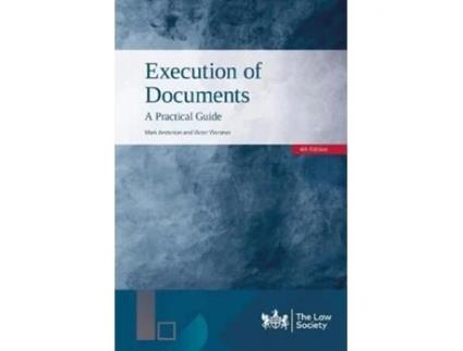 Livro Execution Of Documents De Anderson, Mark Et Al. (inglês)