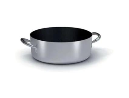 Casseruola Bassa Cm 32 Antiaderente Ballarini Caçarola Alumínio Prata