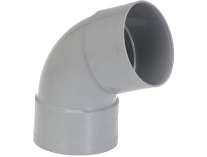 Cotovelo Fêmea Em Pvc 67° Girpi D 100 Mm Plástico Interior Branco