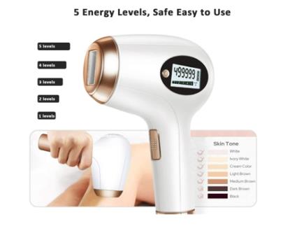 Dispositivo de Remoção de Pêlos Ipl 500.000 Flashes Reais Pulsos de Luz Permanente DREAM5