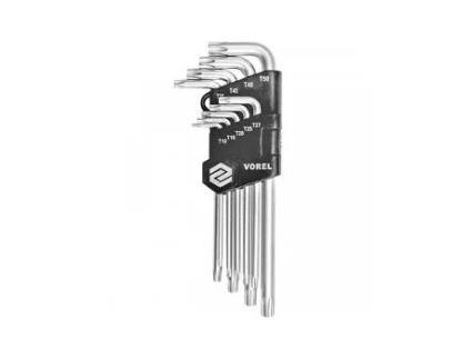 Conjunto De 9 Chaves Torx Clip T10 T50 56478 Vorel