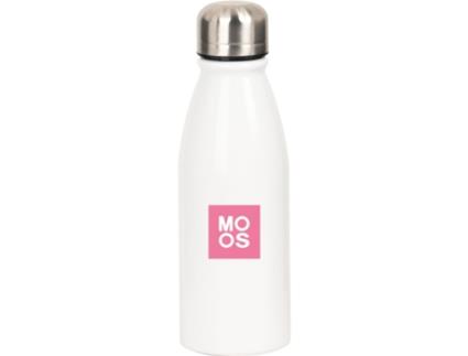 Garrafa de água Moos Passion multicolorida de poliéster reciclado de metal 500 ml