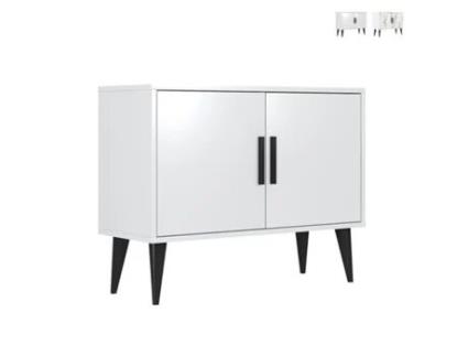Móveis modernos para sala de estar branca com 2 portas Corduiso Minima Decor