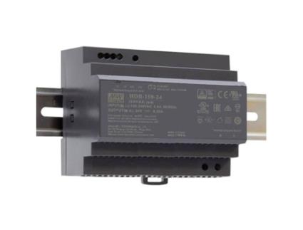 Fonte De Alimentação Mean Well 1 Saída 150 W 24 V Montagem Em Trilho Din Para Uso Industrial