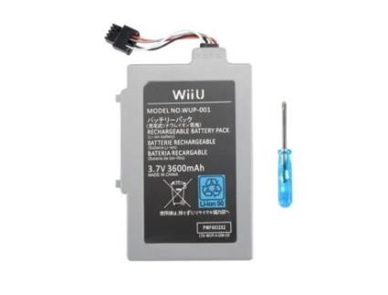 Bateria recarregável de íon de lítio 3,7 V 3000 mAh para controle de videogame Nintendo Wii U Ac1612 Xcsource