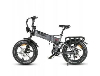 SAMEBIKE SAMEBIKE Rs-A02-It-Gy 48V 17Ah Fat Tire E-Bike 20 X 4 0 Polegadas Bicicleta Elétrica Dobrável Mountain Beach Snow Ebike