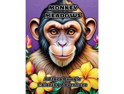 Livro Monkey Meadows A Floral Jungle Coloring Adventure de ColorZen (Inglês)