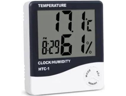 Termômetro Hidrômetro Termômetro Higrômetro Digital Temperatura Umidade Máx. Mín. Hora Laticínios