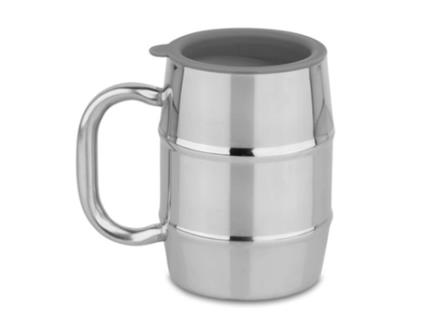Caneca De Cerveja Nuvantee Aço Inoxidável 500ml | Parede Dupla Isolada, Tampa Bônus | Melhor Que Vidro, Presente Ideal Para Homens