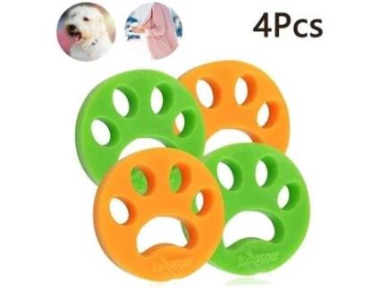 Anti máquina de lavar cabelo, 4 peças de filtro de cabelo coletor de pele de animal de estimação remover roupas depilador depilador de pele de cabelo