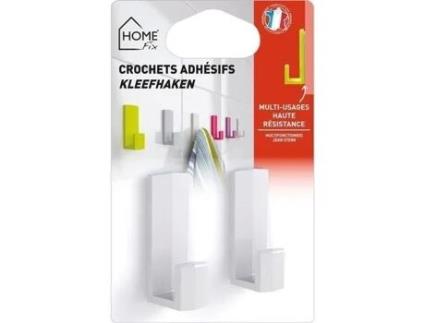 Gancho Adesivo Fun Branco Grande Conjunto De 2 Home Fix