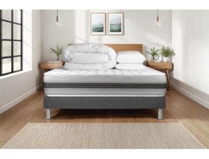 Estrado Completo Ripas Vitalspring Vitalit Espuma Com Memória Cinzento (140x190)