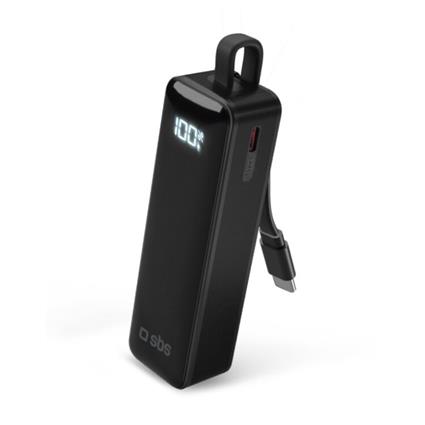 POWERBANK SBS LED 5000 MAH C/CABO