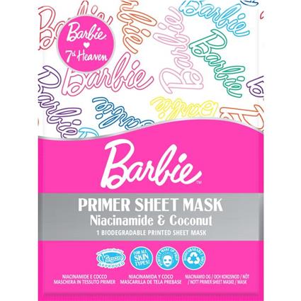 Barbie Máscara de Tecido Primer com Niacinamida e Coco