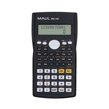 MAUL Calculadora Científica MSC 240, 10-2 Dígitos, Preto