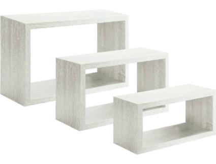 Prateleira  Trittico (Carvalho Branqueado - MDF - 45x27x15.5 cm)