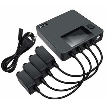Stablecam Carregador De Bateria 6 Em 1 Com Ecrã Lcd E Modo De Armazenamento De 60% Para Acessório De Drone Dji Mini 3/4 Pro