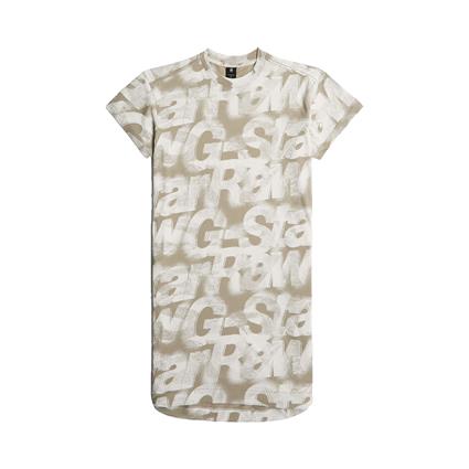 G-star Vestido De Manga Curta Printed Loose
