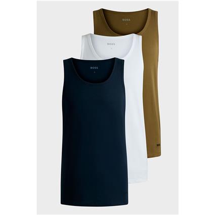 Boss Camiseta Interior Sem Mangas Classic 10243514 01 3 Unidades