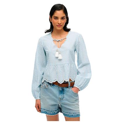 Superdry Blusa De Manga Comprida Broderie