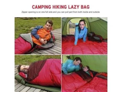 Saco De Dormir Único Tamanho Confortável Quente E Macio Adulto Impermeável Camping Caminhada Saco Preguiçoso Leshp
