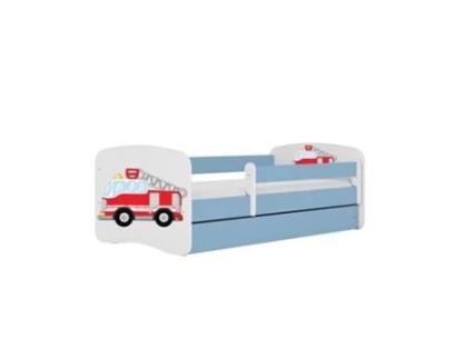 Cama 180 X 80 Cm Kocot Kids Com Gaveta E Colchão Babydreams Fire Brigade Blue
