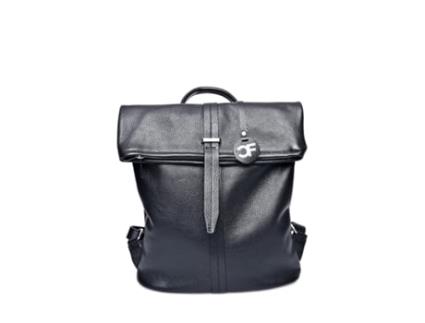 Mochila De Mulher Carla Ferreri Cf Nero Pele Preto