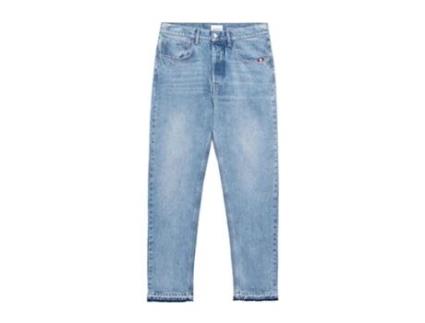 Jeans De Homem Amish Jeremiah Straight Recycled Algodão Azul (32)