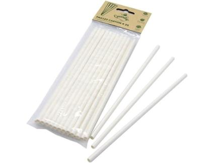 Canudo De Papelão Jf Branco 25 Peças