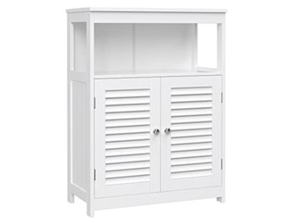 Armário de Banheiro Branco com Portas com Venezianas PRICENET