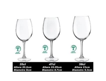 Copas syrah 47 cl tensionadas caja 6