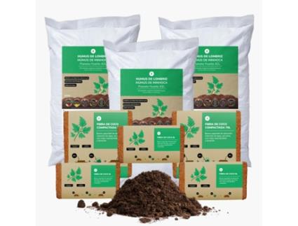 Pacote De Substrato Para Jardins Urbanos 245 - 280 Litros Planeta Huerto