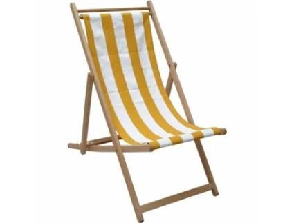 Ligstoel Jardin Prive Amarelo 101 X 56 X 96 Cm